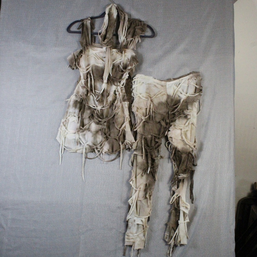 California Costumes Kids XL Mummy Set Brown Cream Distressed Gorpcore Y2K Spooky